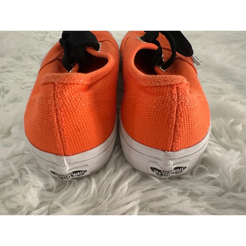 Vans orange lace‎ shoes 6.5 M 8 w